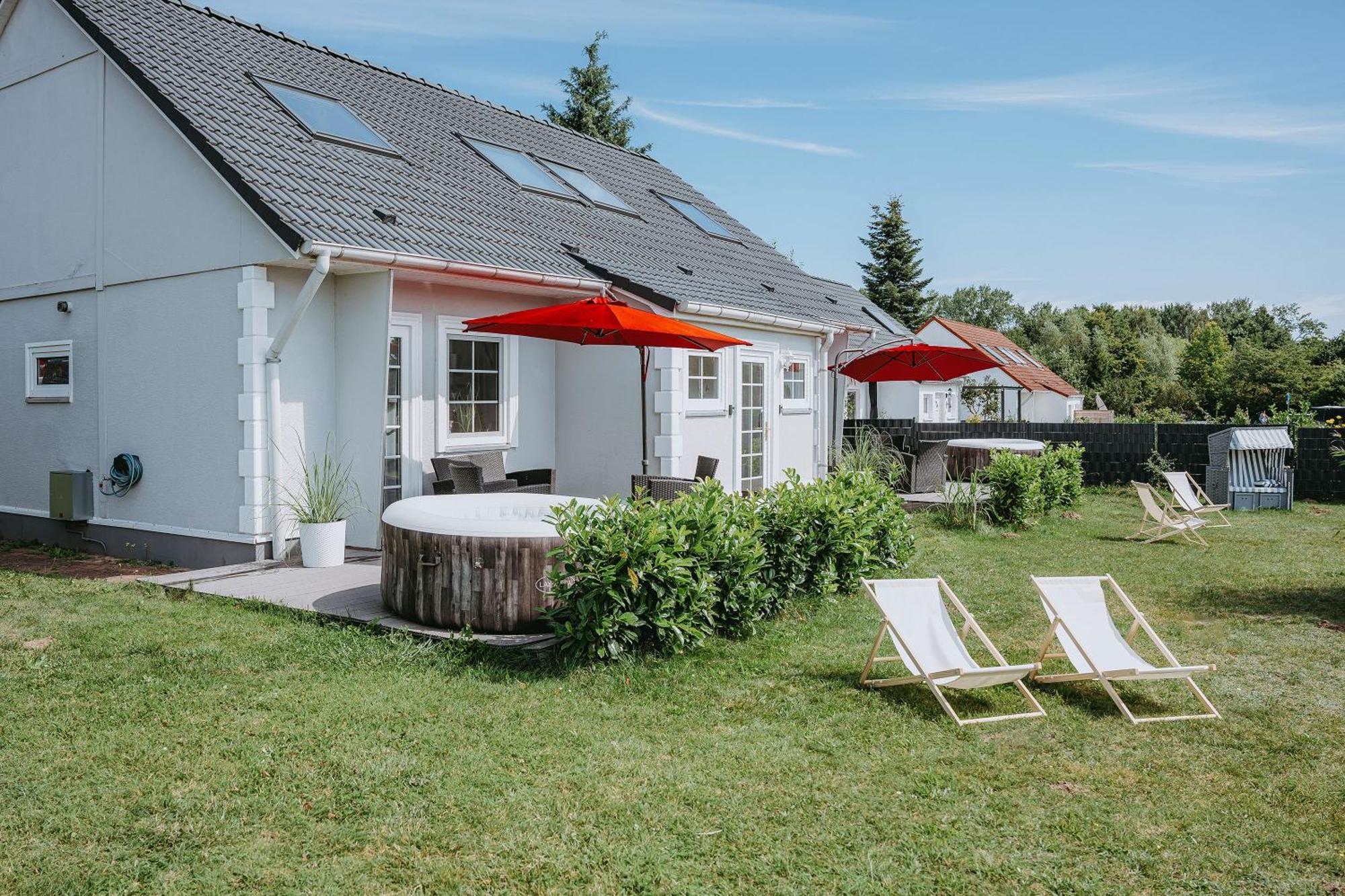 Ferienhaeuser Insel Usedom Haus Samara 8 - Blick Aufs Achterwasser! Whirlpool Und Sauna Lutow Екстериор снимка