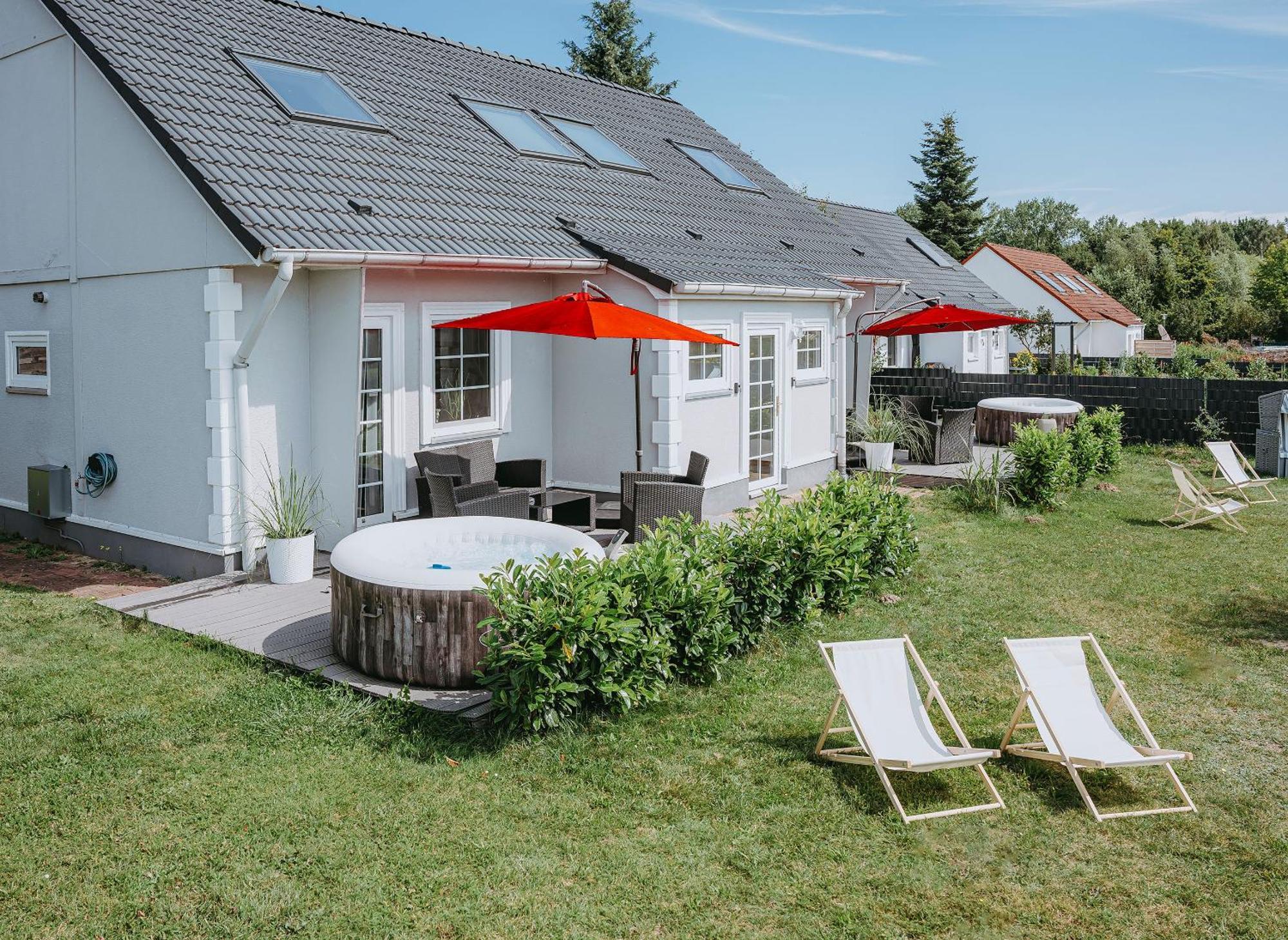Ferienhaeuser Insel Usedom Haus Samara 8 - Blick Aufs Achterwasser! Whirlpool Und Sauna Lutow Екстериор снимка